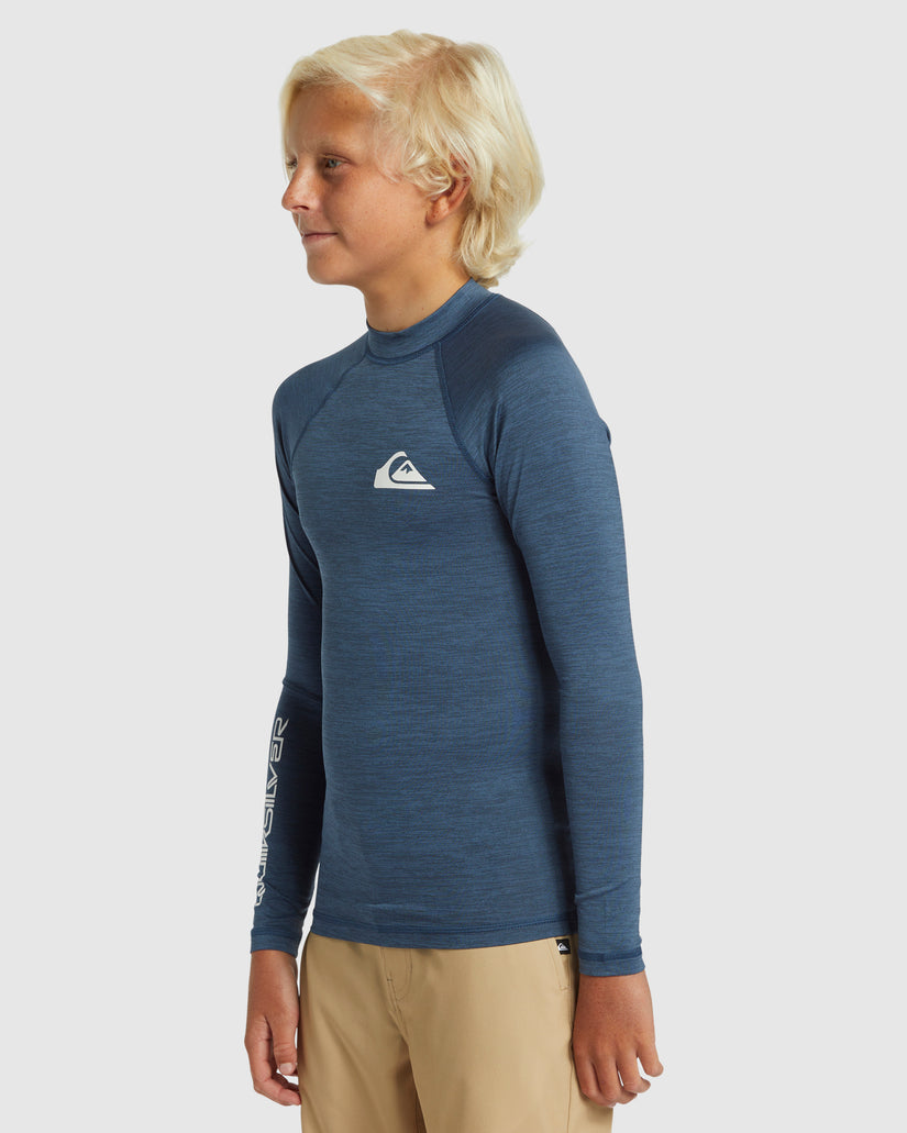 Boys 8-16 Everyday Solid Long Sleeve UPF 50 Surf T-Shirt