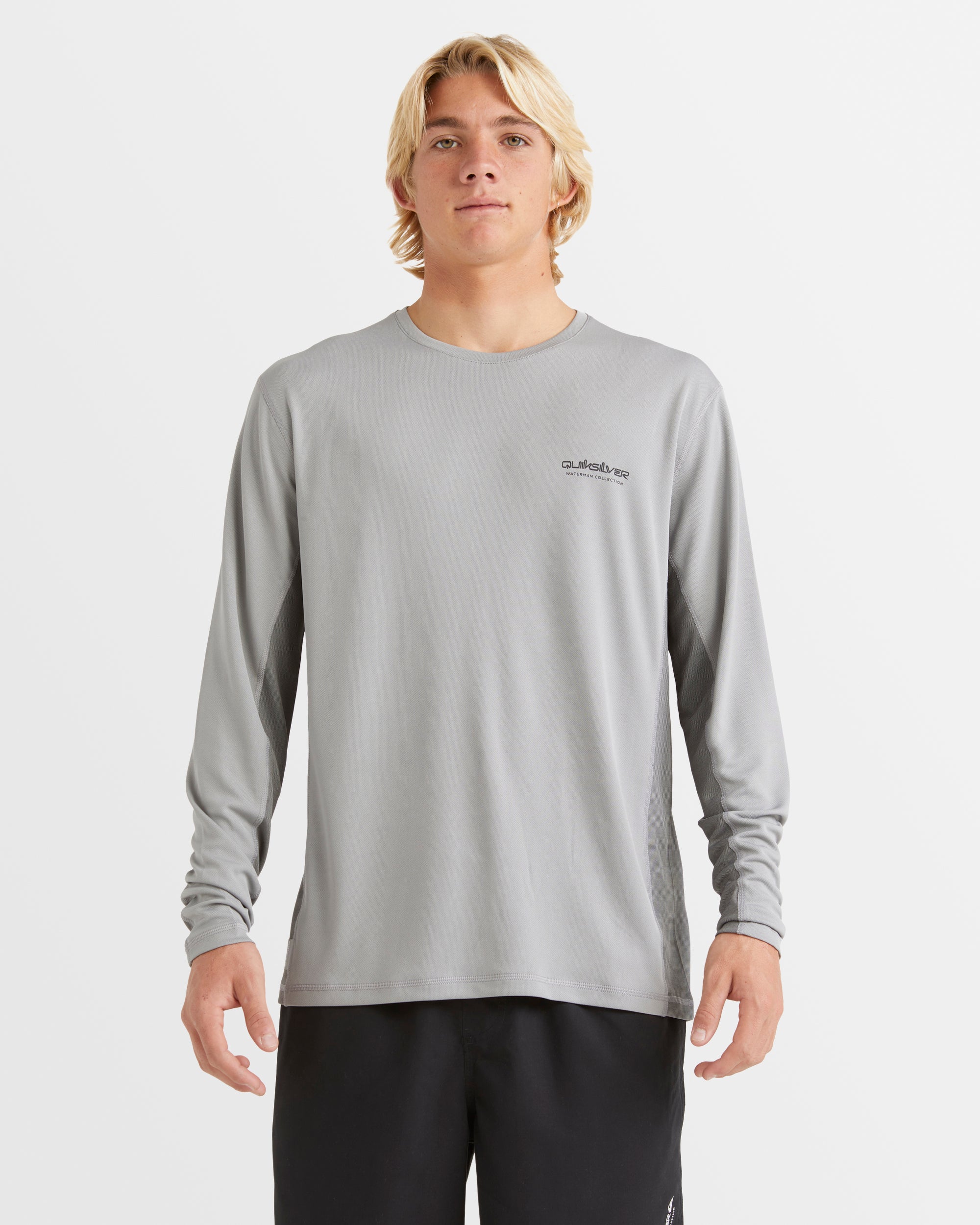 QUIKSILVER Mens Sea Grass Long Sleeve Upf 50 Surf T-Shirt