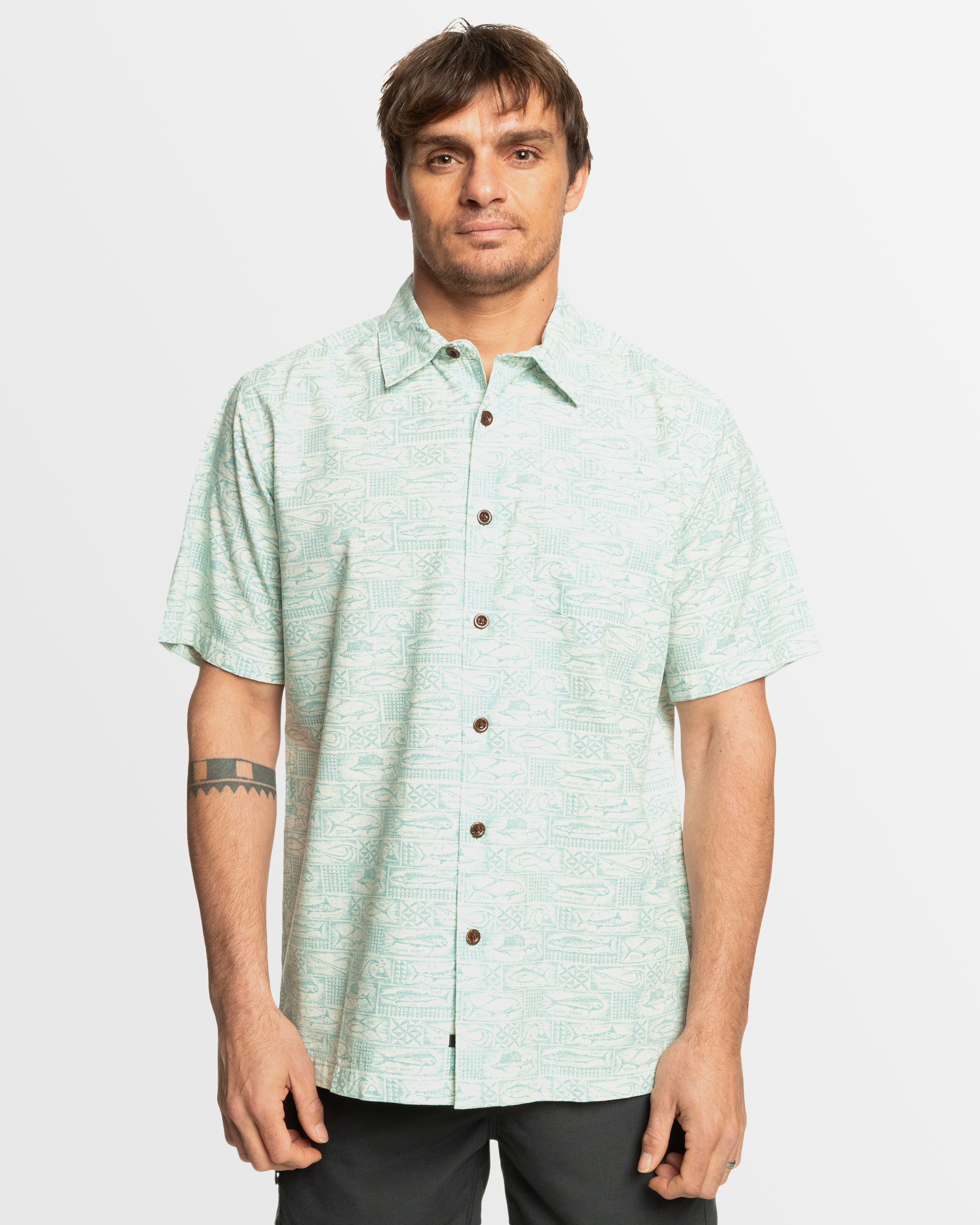 QUIKSILVER Mens Hana Bay Shirt