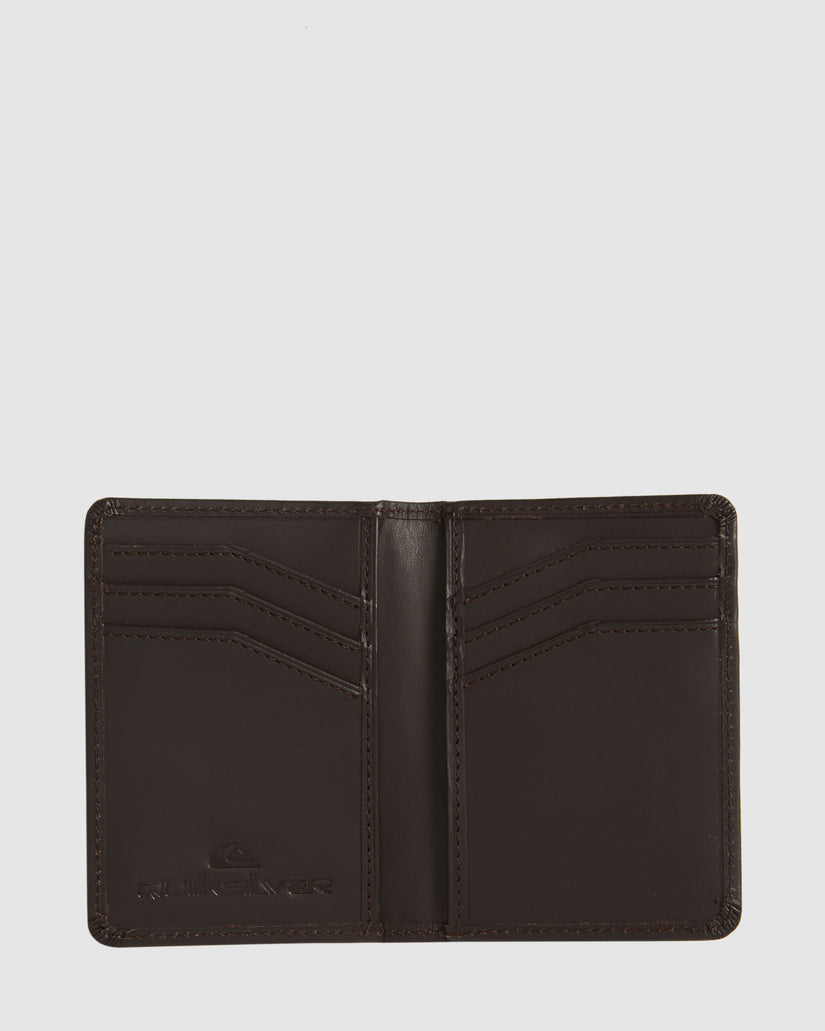 Mens Mack Cardy Tri-Fold Wallet - CHOCOLATE BROWN | Quiksilver