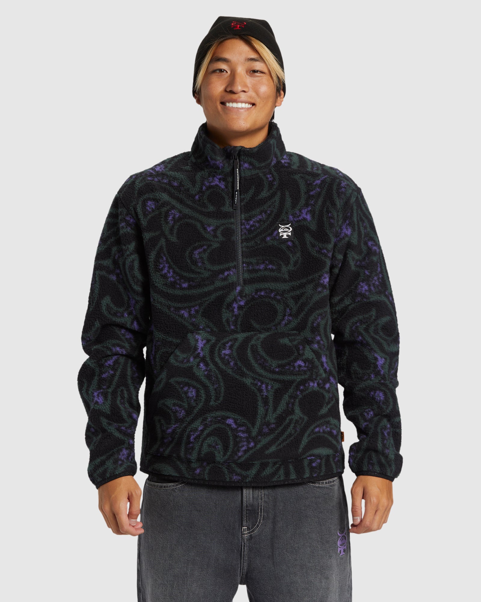 QUIKSILVER Mens Mercury Half Zip Sweatshirt