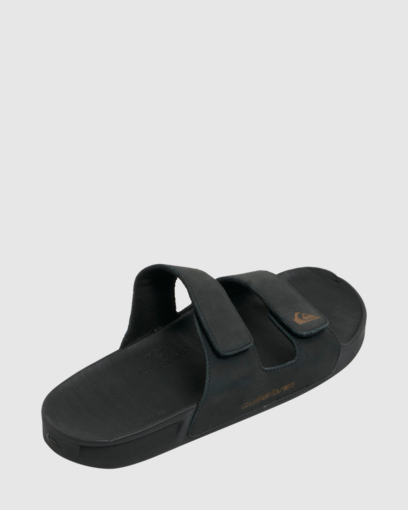 Mens Rivi Leather Slider Sandals