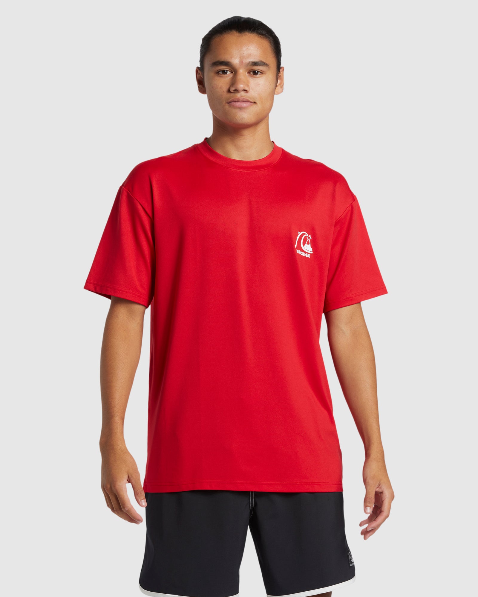 QUIKSILVER Mens DNA Bubble Logo Short Sleeve Upf 50 Surf T-Shirt