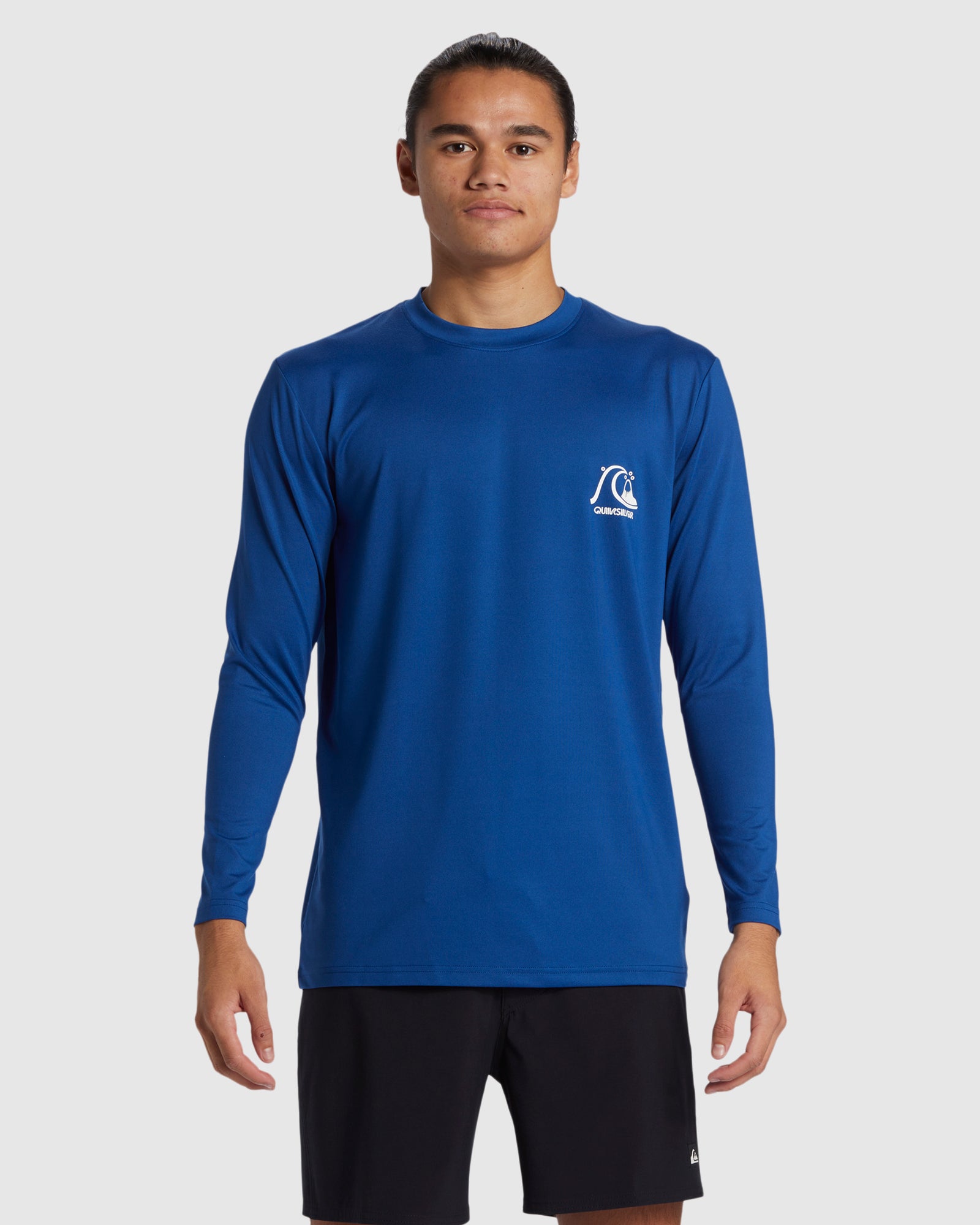 QUIKSILVER Mens DNA Bubble Logo Long Sleeve Upf 50 Surf T-Shirt