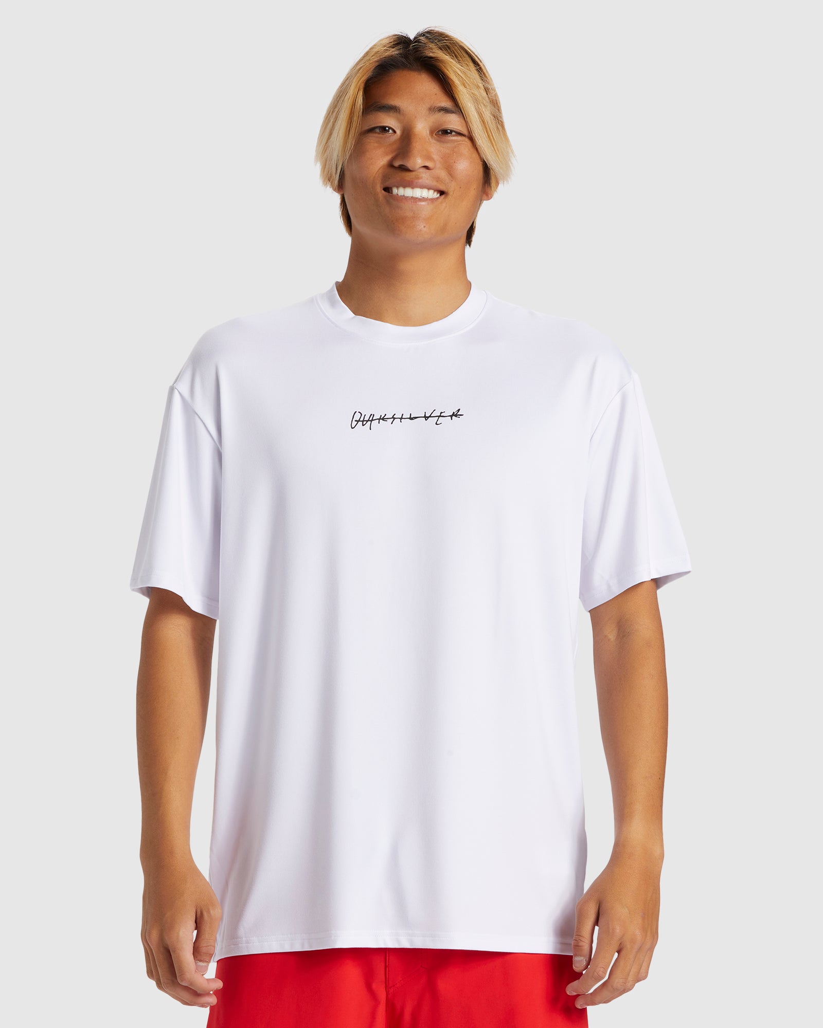 QUIKSILVER Mens DNA Rushed Logo Short Sleeve Upf 50 Surf T-Shirt