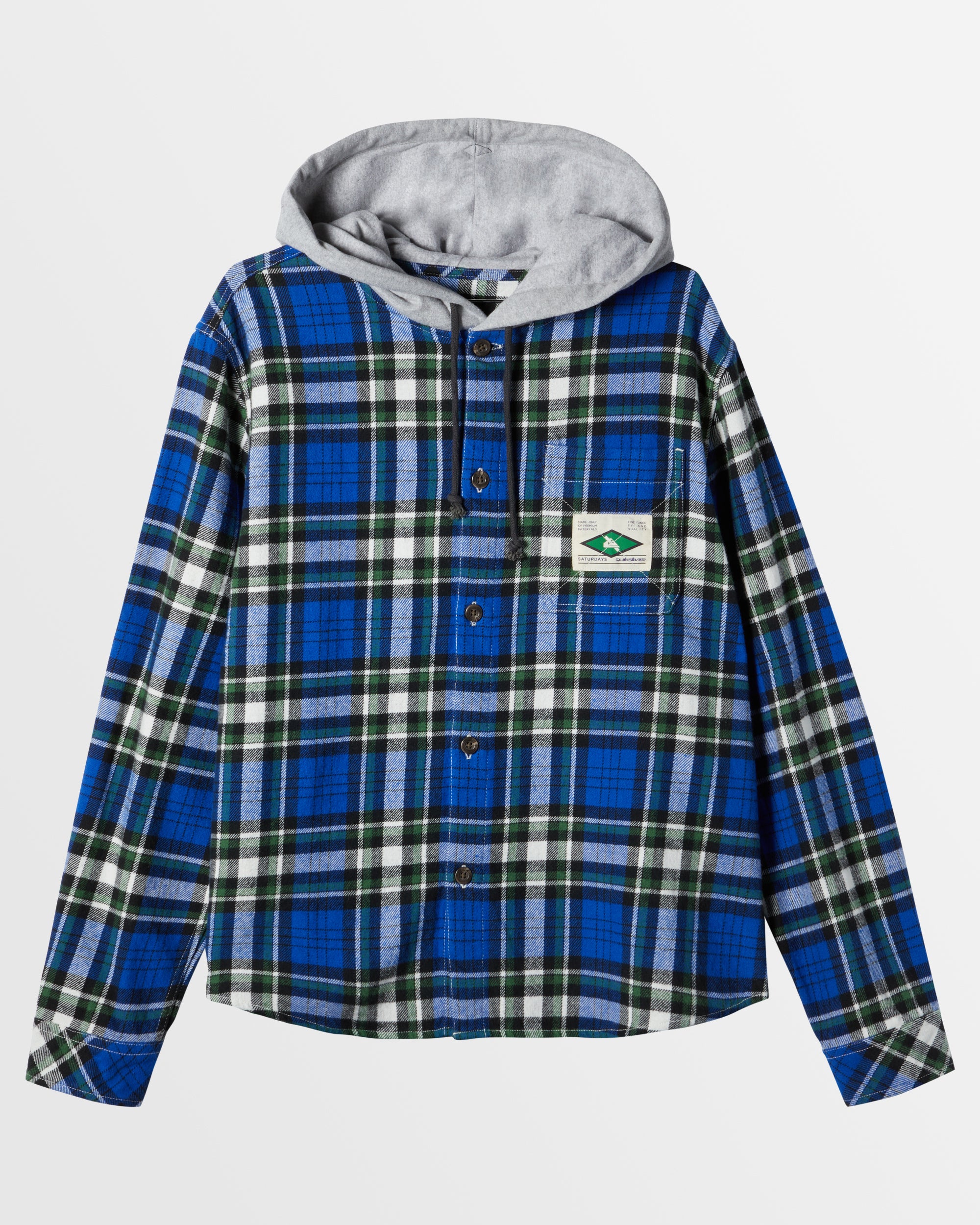 QUIKSILVER Mens Snyc Overhead Saltwater Hooded Shirt