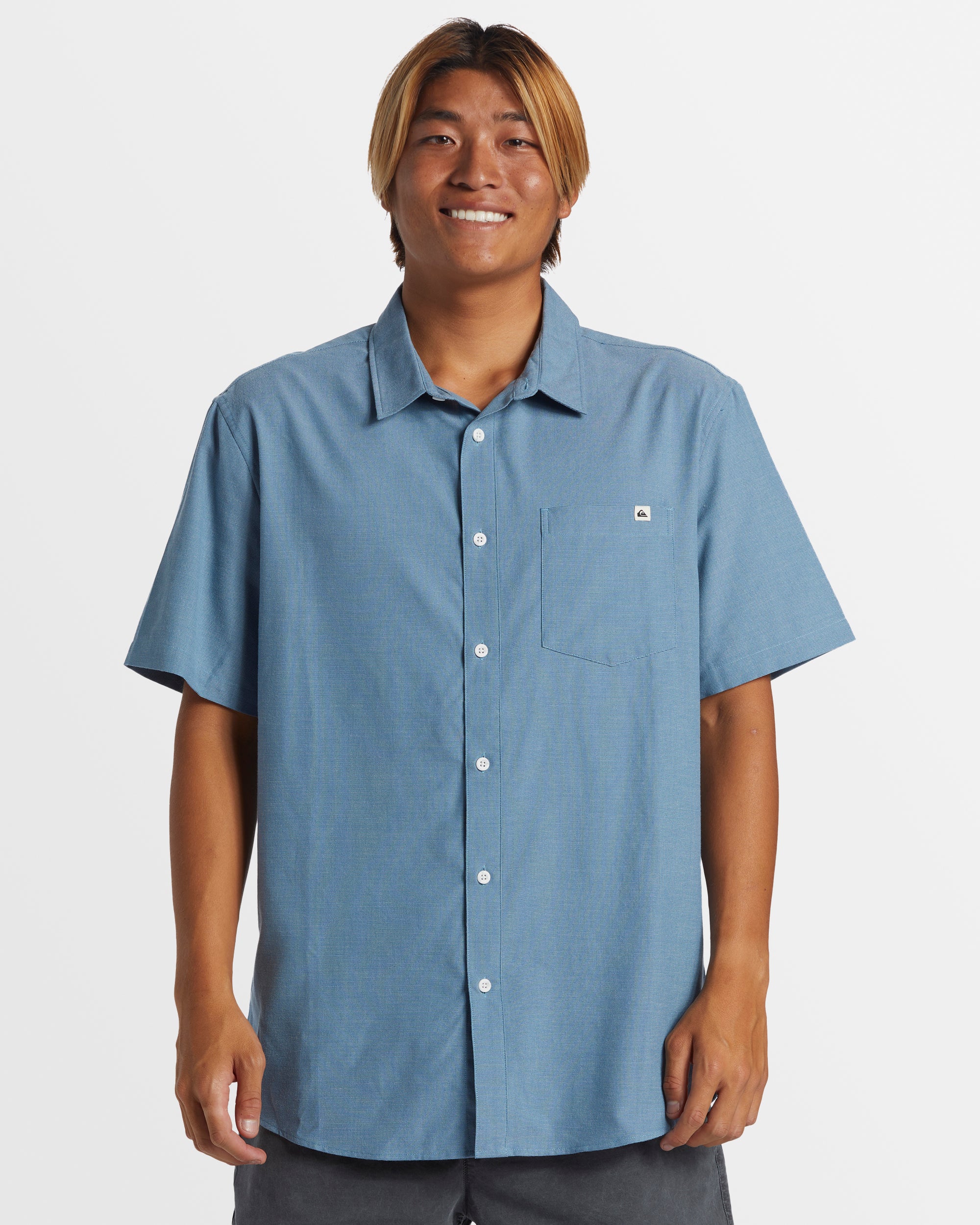 QUIKSILVER Mens Shoreline Classic Short Sleeve Woven Shirt