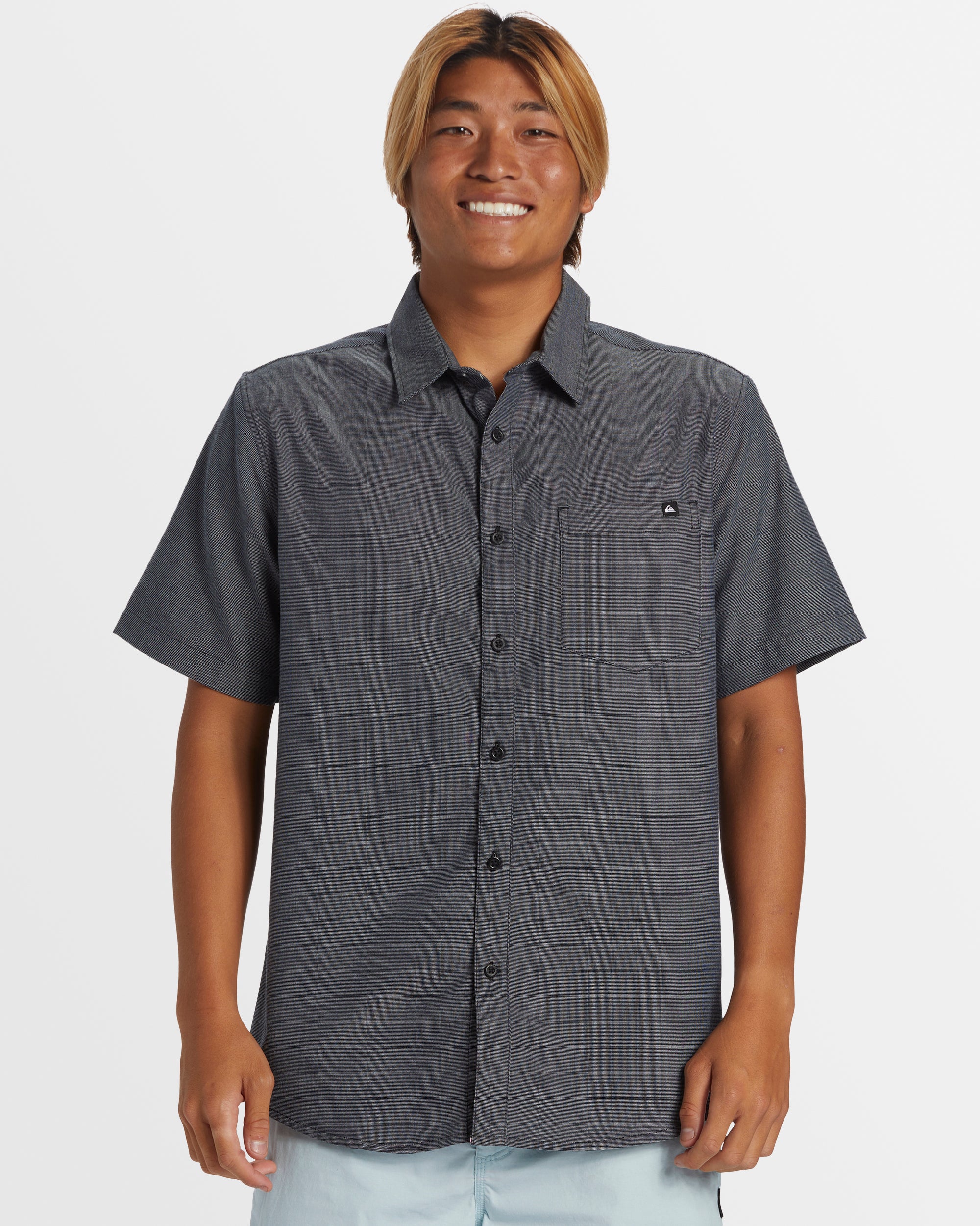 QUIKSILVER Mens Shoreline Classic Short Sleeve Woven Shirt