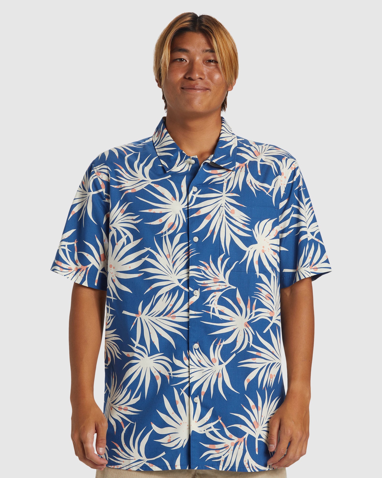 QUIKSILVER Mens Beach Club Casual Short Sleeve Shirt