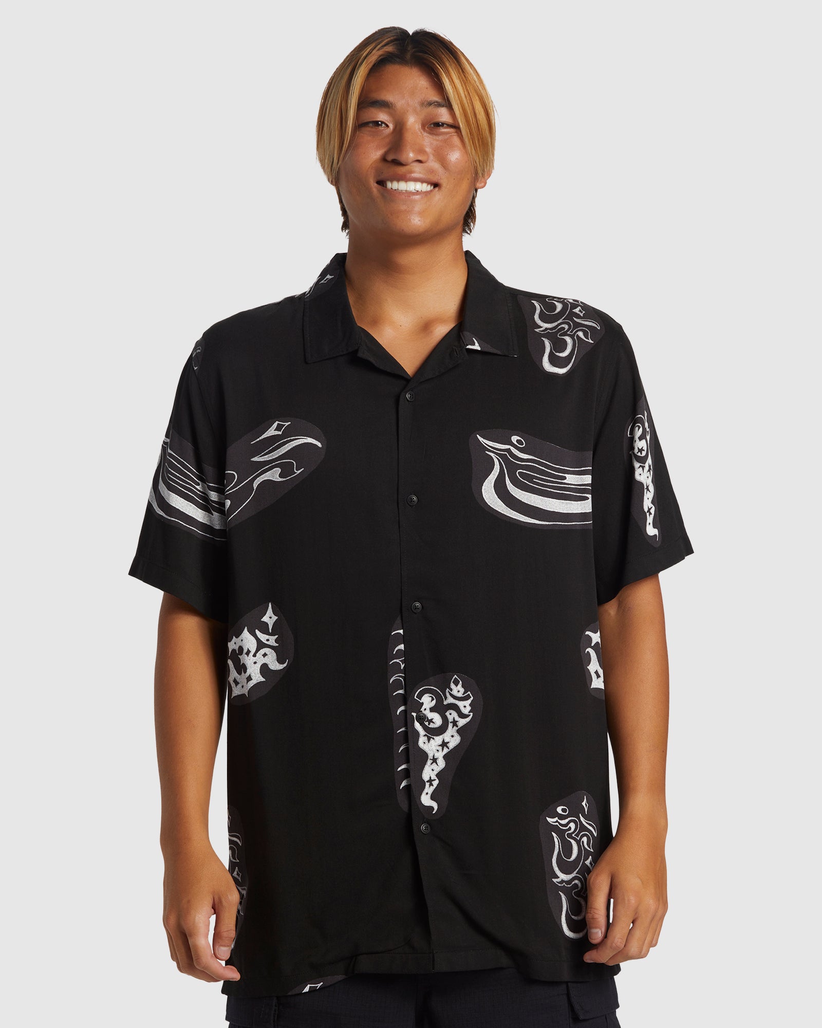 QUIKSILVER Mens Pool Party Casual Short Sleeve Shirt