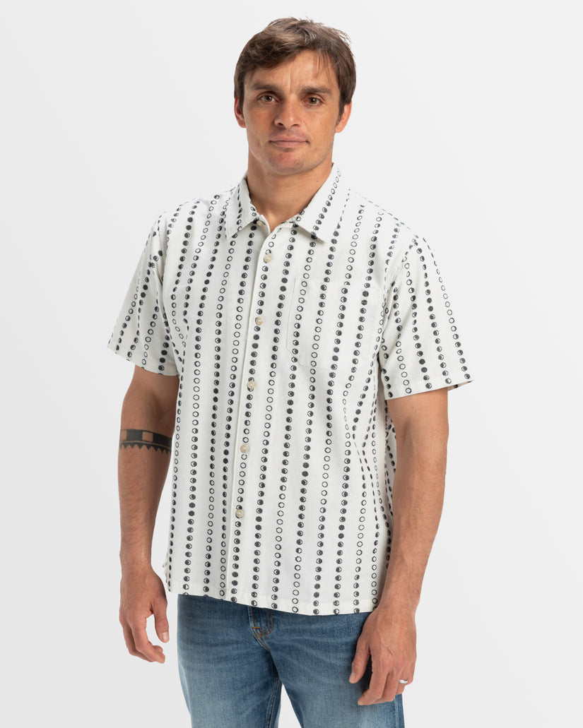 Mens Lunar Phases Casual Shirt