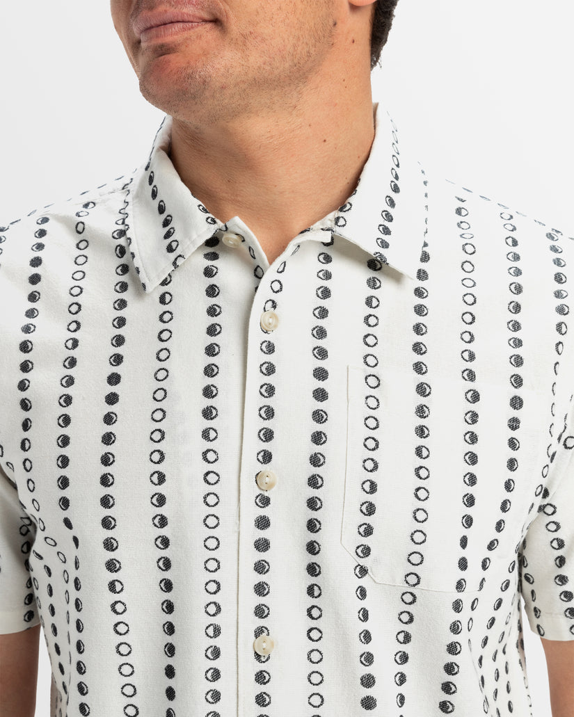 Mens Lunar Phases Casual Shirt