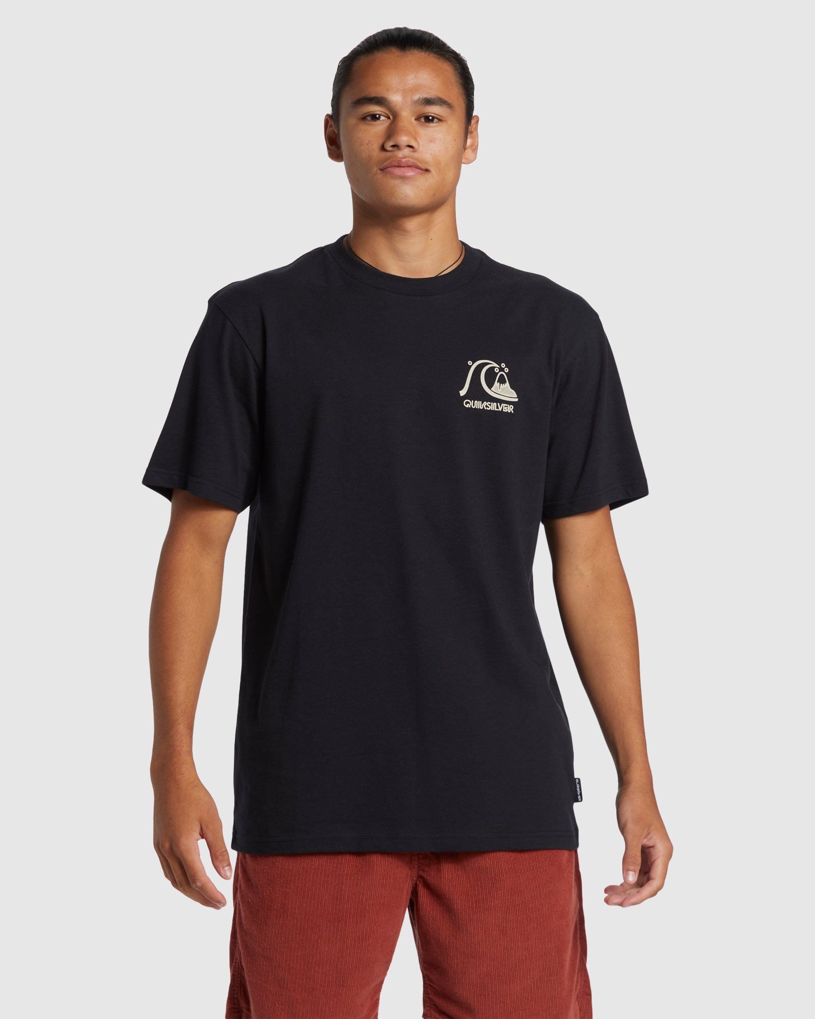 QUIKSILVER Mens Omni Checked Short Sleeve T-Shirt