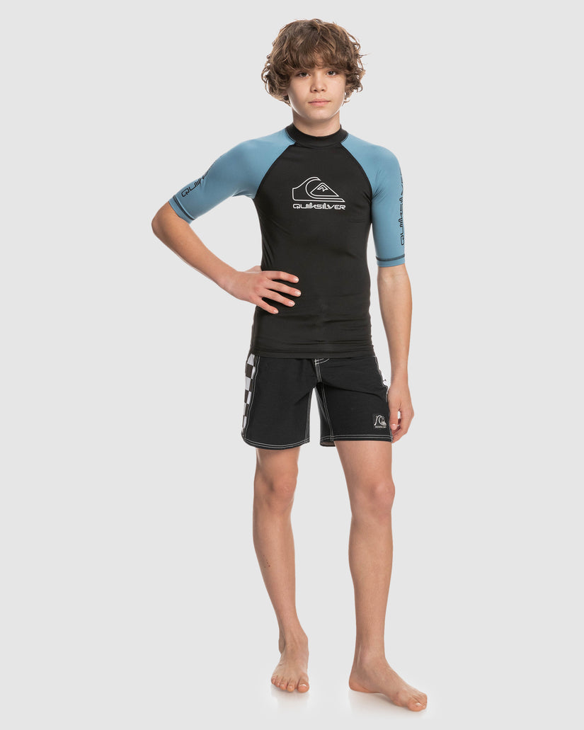 Boys 8-16 On Tour Short Sleeve Rash Vest