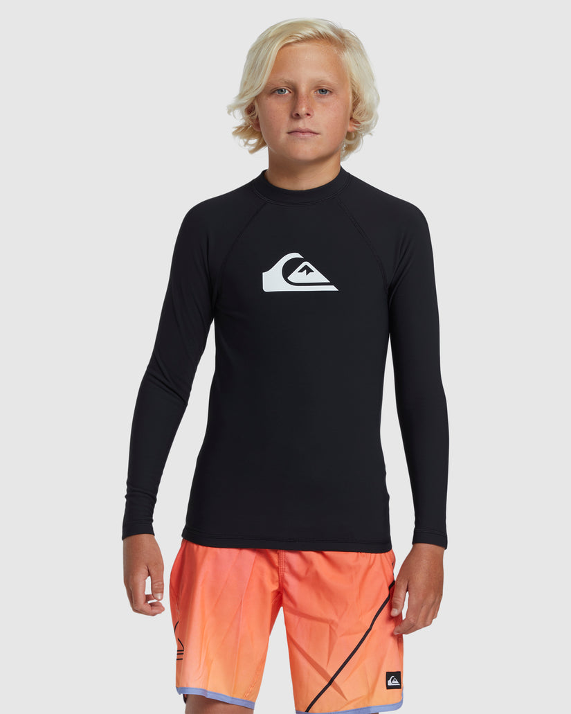 Boys 8-16 Heater Long Sleeve UPF 50 Rash Vest