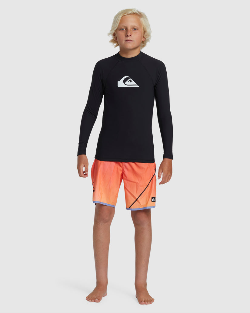 Boys 8-16 Heater Long Sleeve UPF 50 Rash Vest