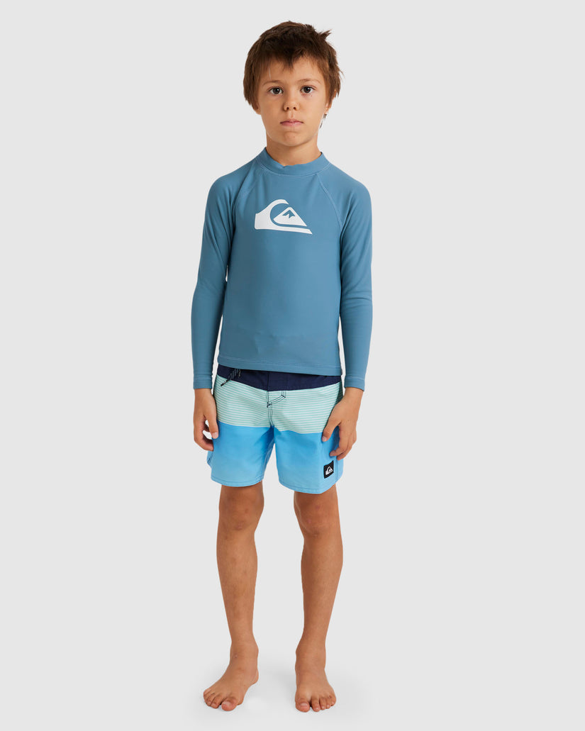 Boys 2-7 Heater Long Sleeve UPF 50 Rash Vest