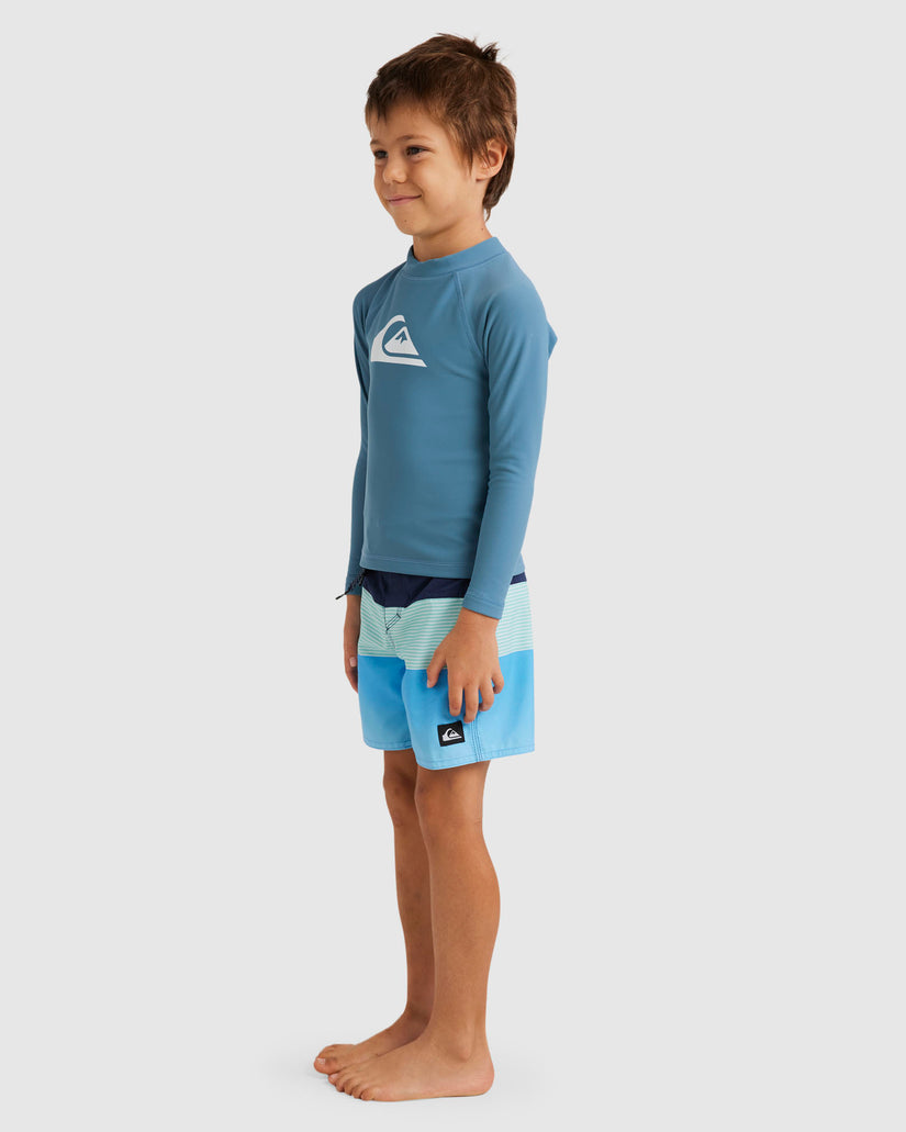 Boys 2-7 Heater Long Sleeve UPF 50 Rash Vest