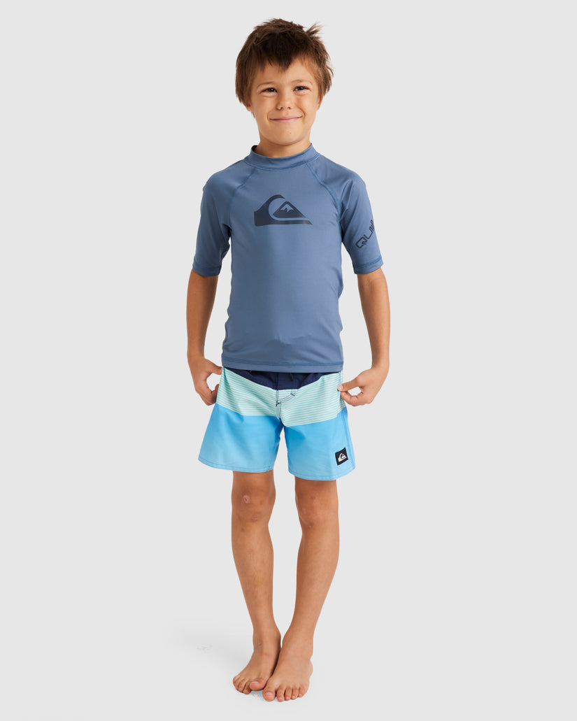 Boys 2-7 All Time Short Sleeve UPF 50 Rash Vest