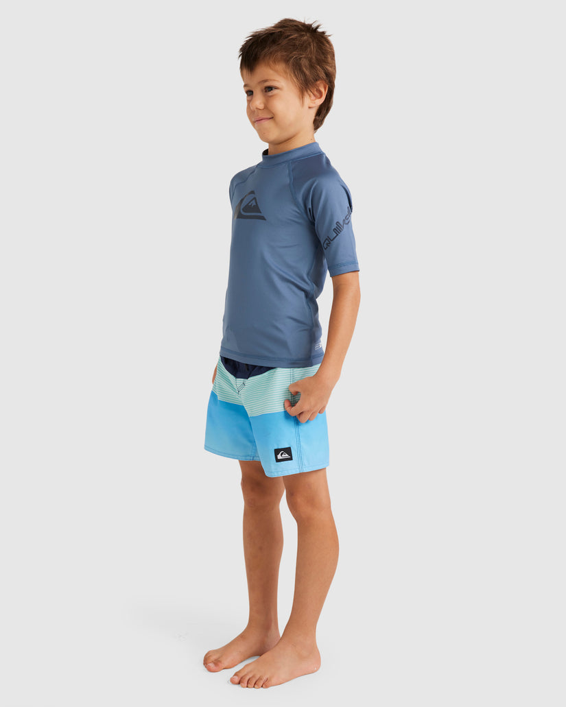 Boys 2-7 All Time Short Sleeve UPF 50 Rash Vest