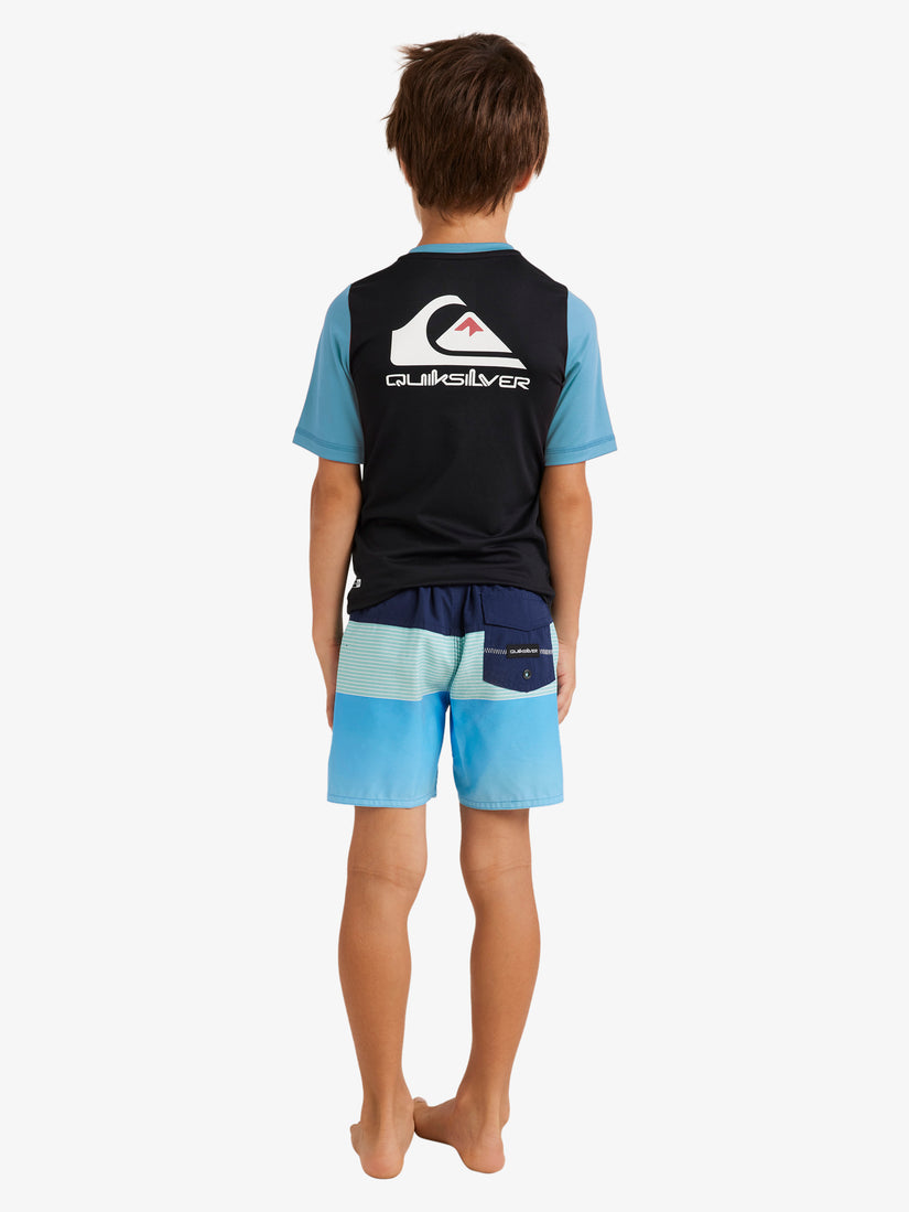 Boys 2-7 Heats Omni Short Sleeve UPF 50 Rash Vest