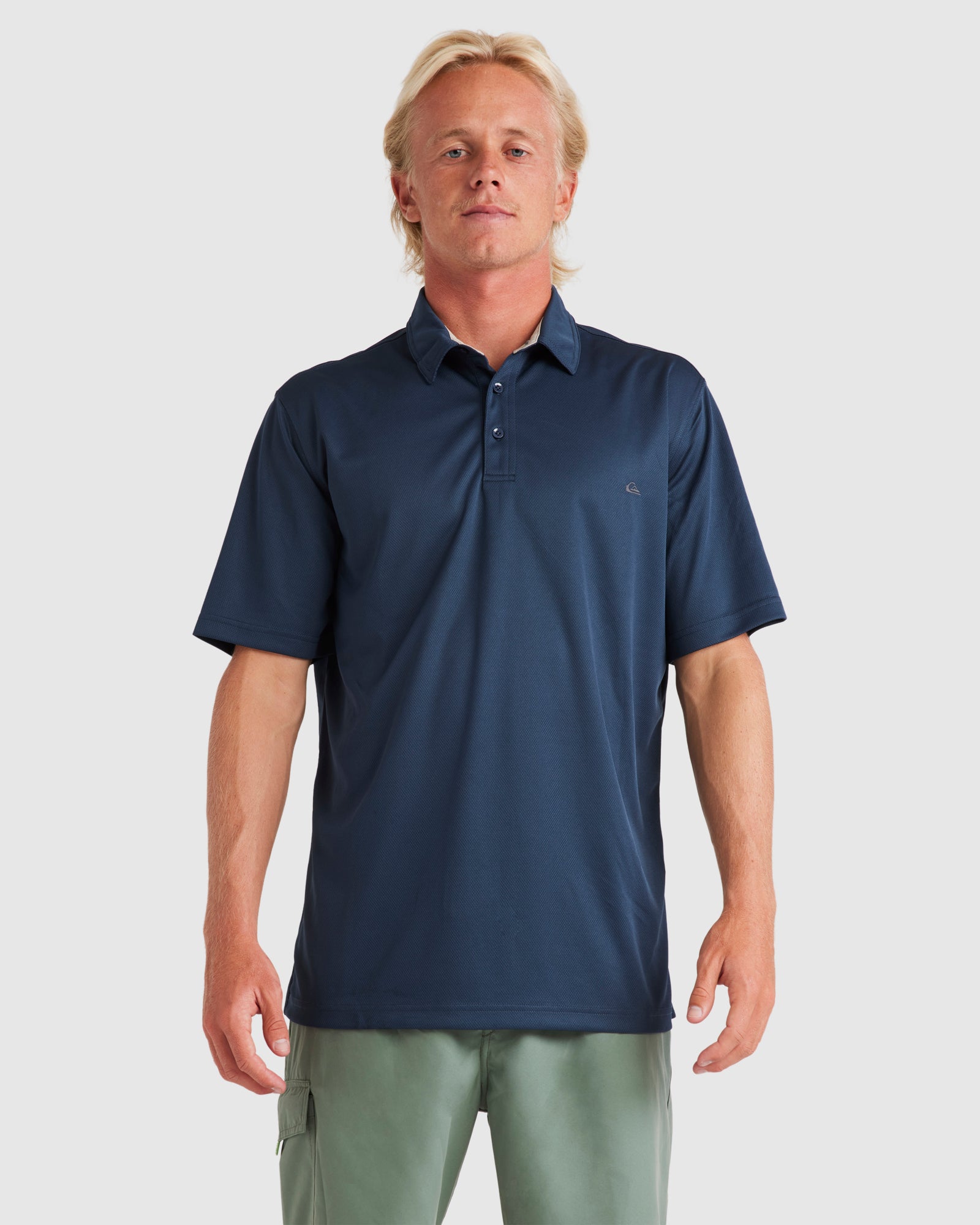 QUIKSILVER Mens Waterman Water Short Sleeve Polo Shirt