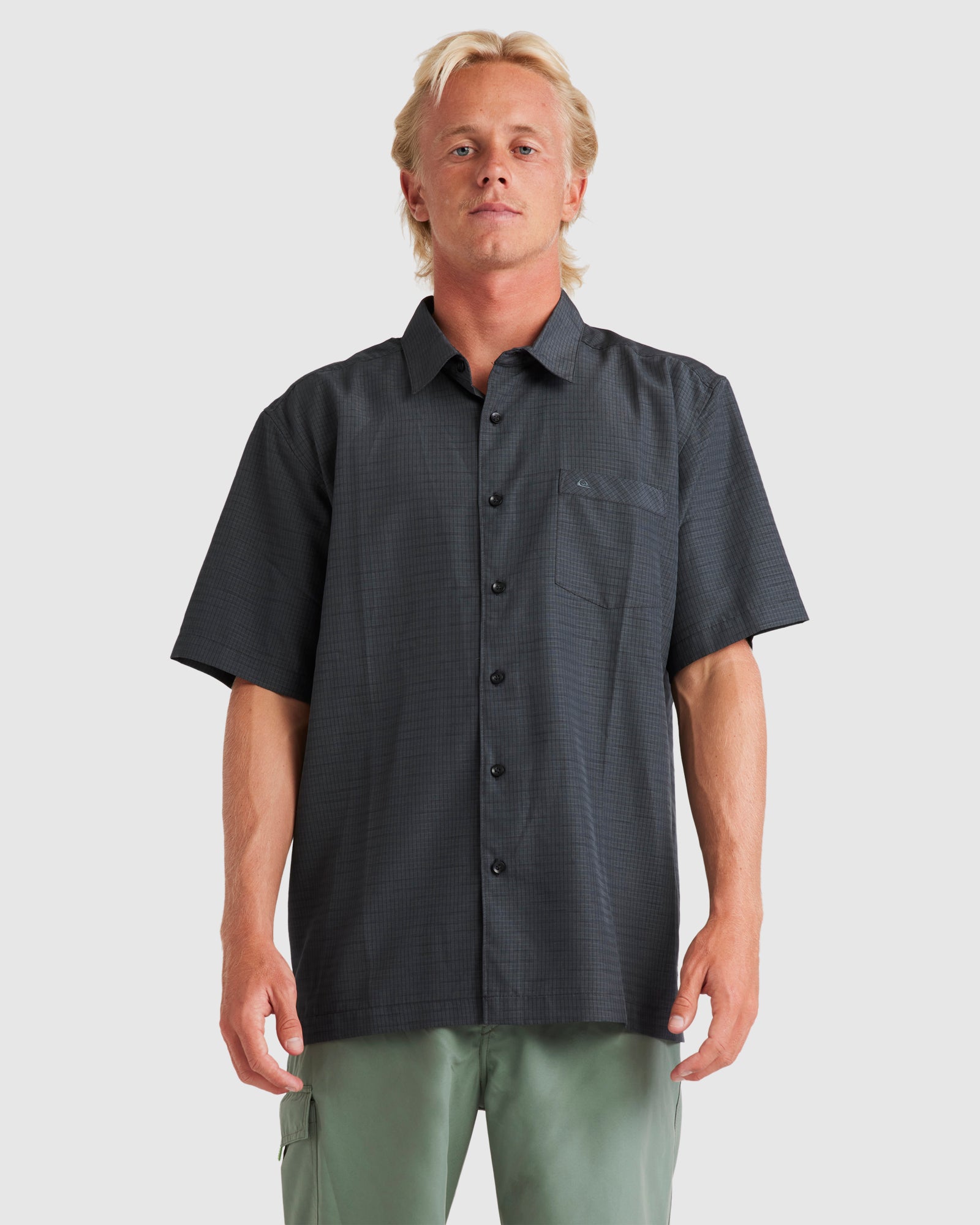 QUIKSILVER Mens Waterman Centinela Premium Anti-Wrinkle Shirt