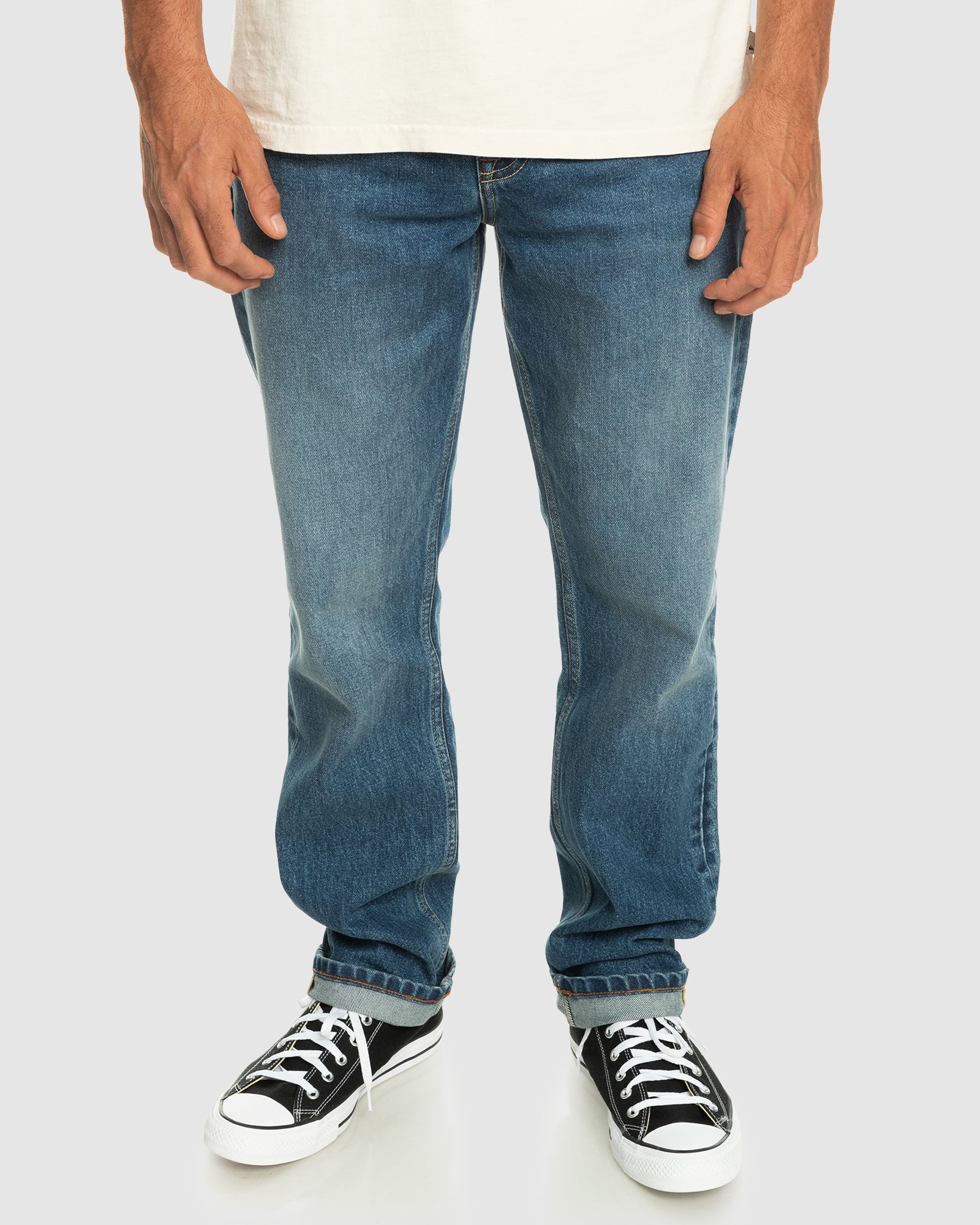 QUIKSILVER Mens Modern Wave Aged Jeans