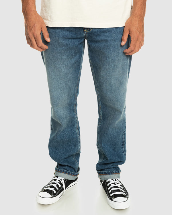 Mens Modern Wave Aged Jeans