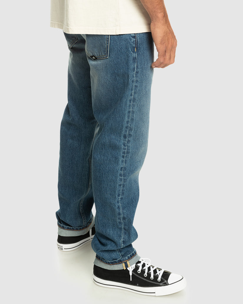 Mens Modern Wave Aged Jeans