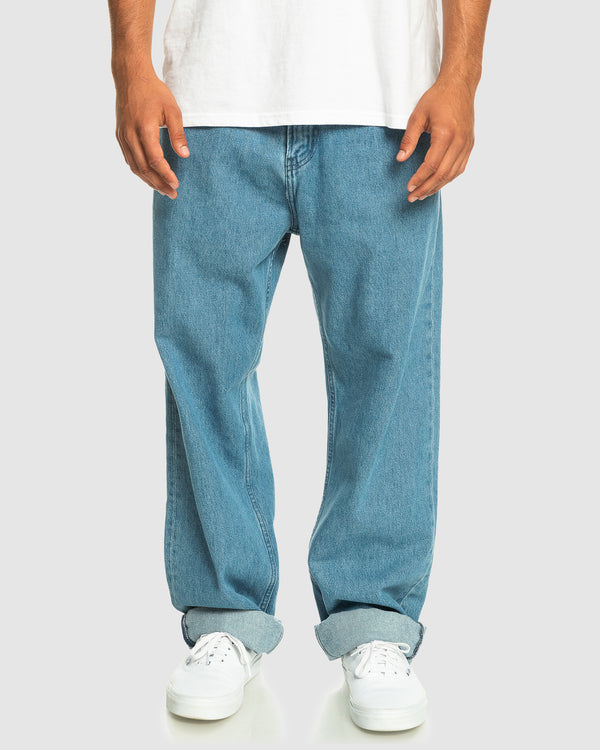 Mens Baggy Nineties Wash Jeans