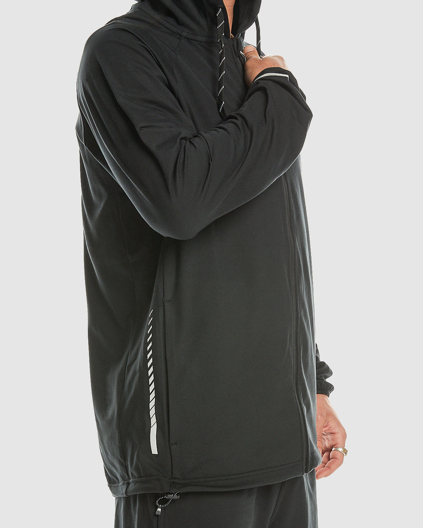 Mens Knit Training Technical Zip-Up Hoodie