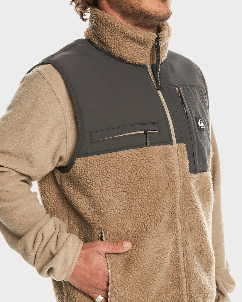 Mens Shallow Water Zip-Up Fleece Vest