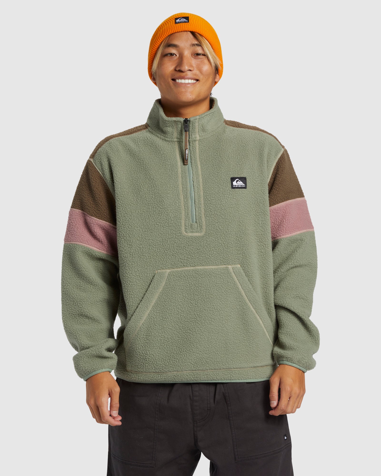 QUIKSILVER Mens Clean Coast Half Zip Sweatshirt