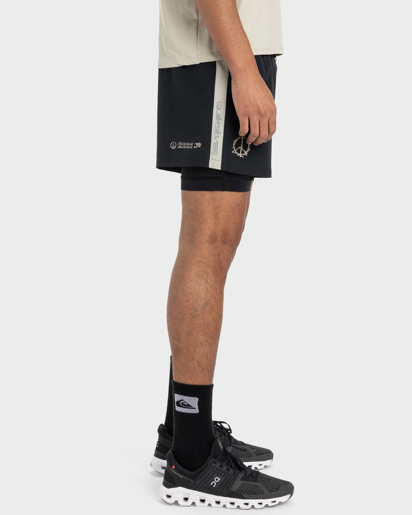 Mens Keep The Pace 14" Training Hybrid Shorts