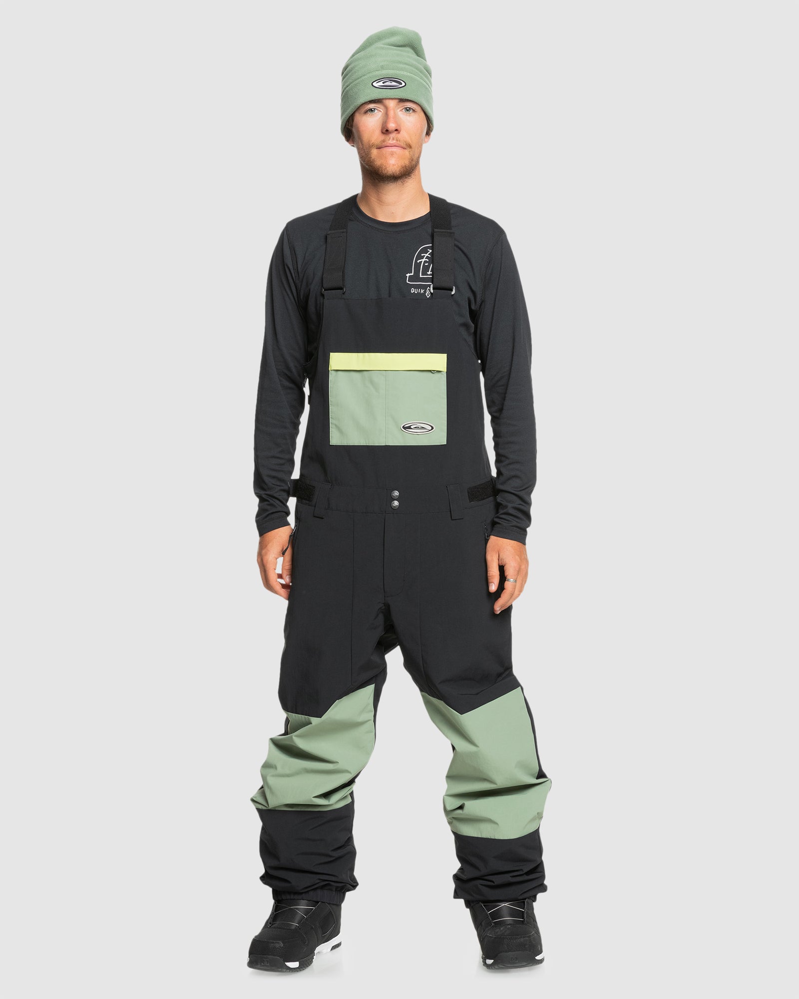 QUIKSILVER Mens Fly High Bib Snow Pants