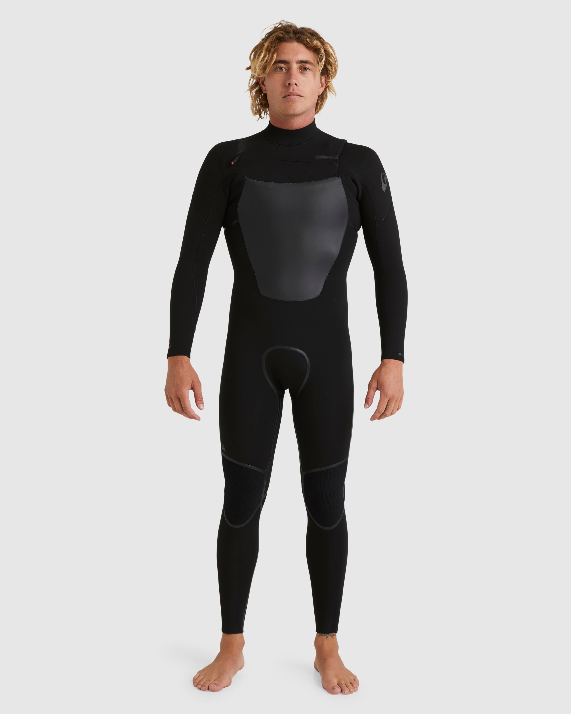 QUIKSILVER Mens 4/3mm Marathon Sessions Chest Zip Wetsuit