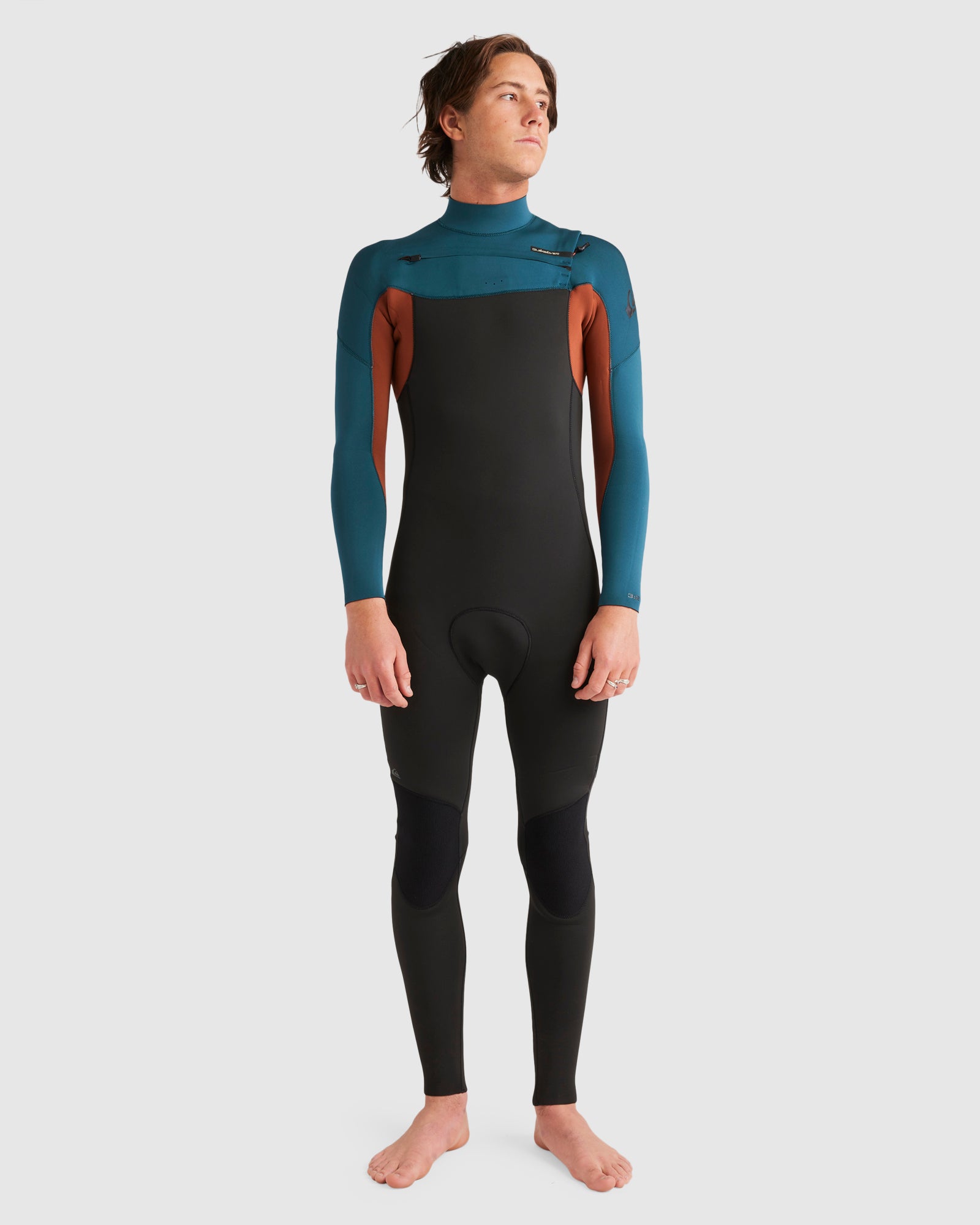 QUIKSILVER Mens 3/2mm Everyday Sessions Chest Zip Wetsuit