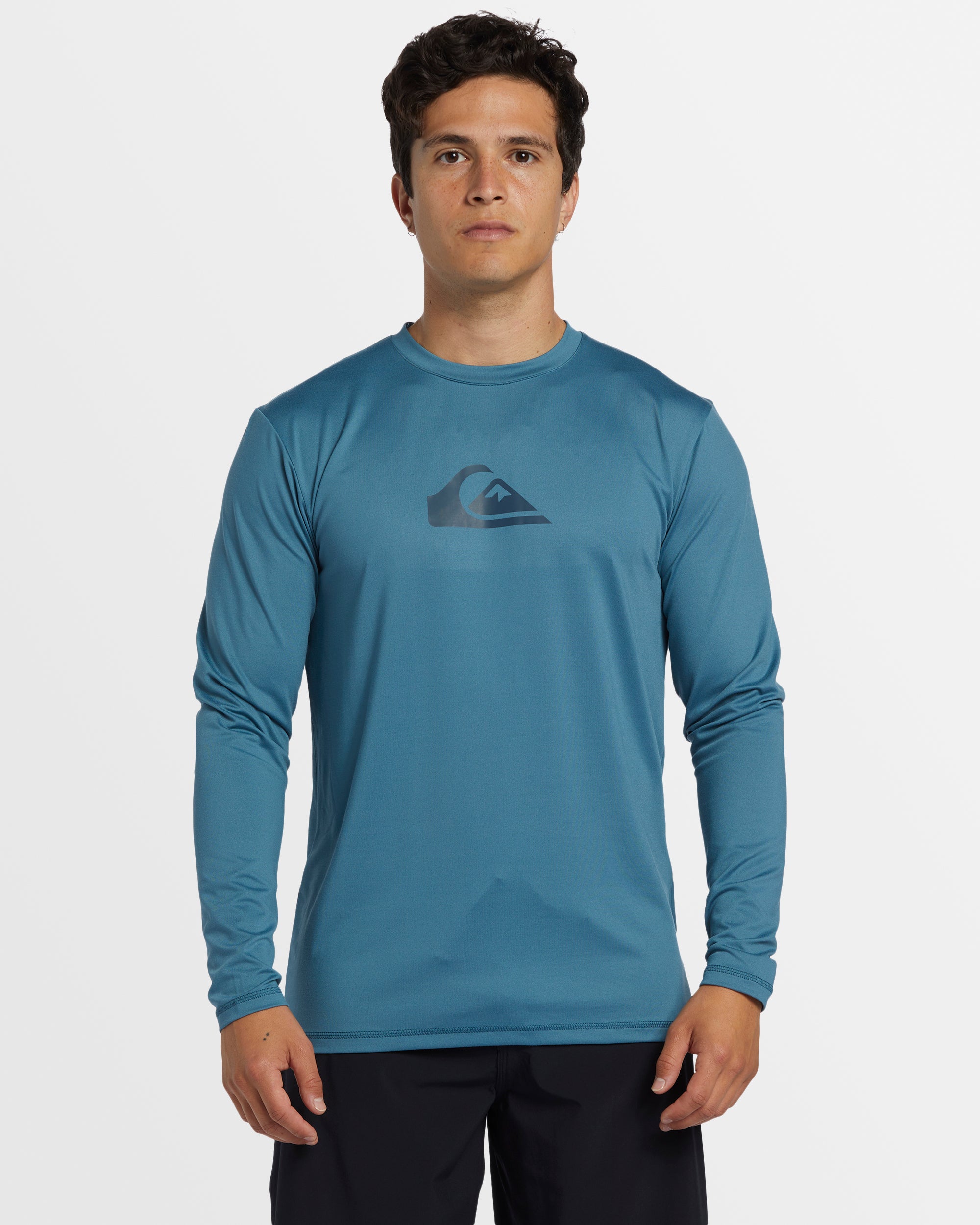 QUIKSILVER Mens Solid Streak Long Sleeve Upf 50 Surf T-Shirt