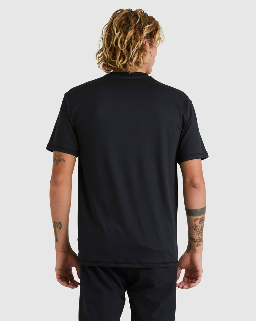 Mens Solid Streak Short Sleeve Surf T-Shirt