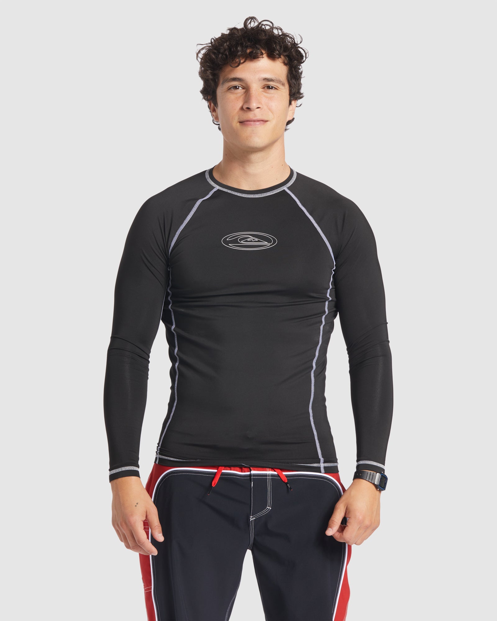 QUIKSILVER Mens Saturn Protection Long Sleeve Upf 50 Rash Vest