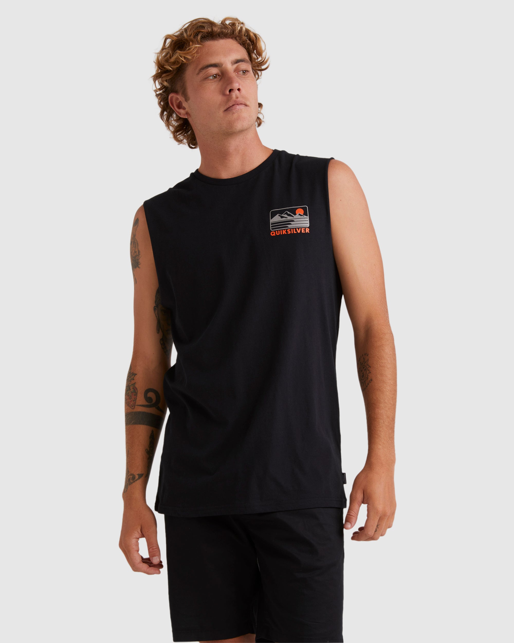 QUIKSILVER Mens Outer Island Sleeveless Muscle T-Shirt