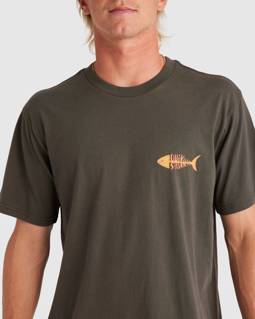 Mens Fish Bones Short Sleeve T-Shirt