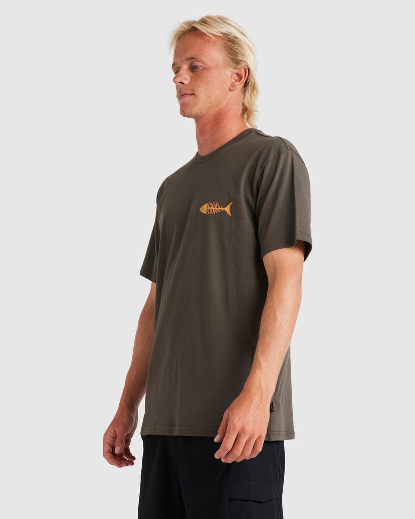 Mens Fish Bones Short Sleeve T-Shirt