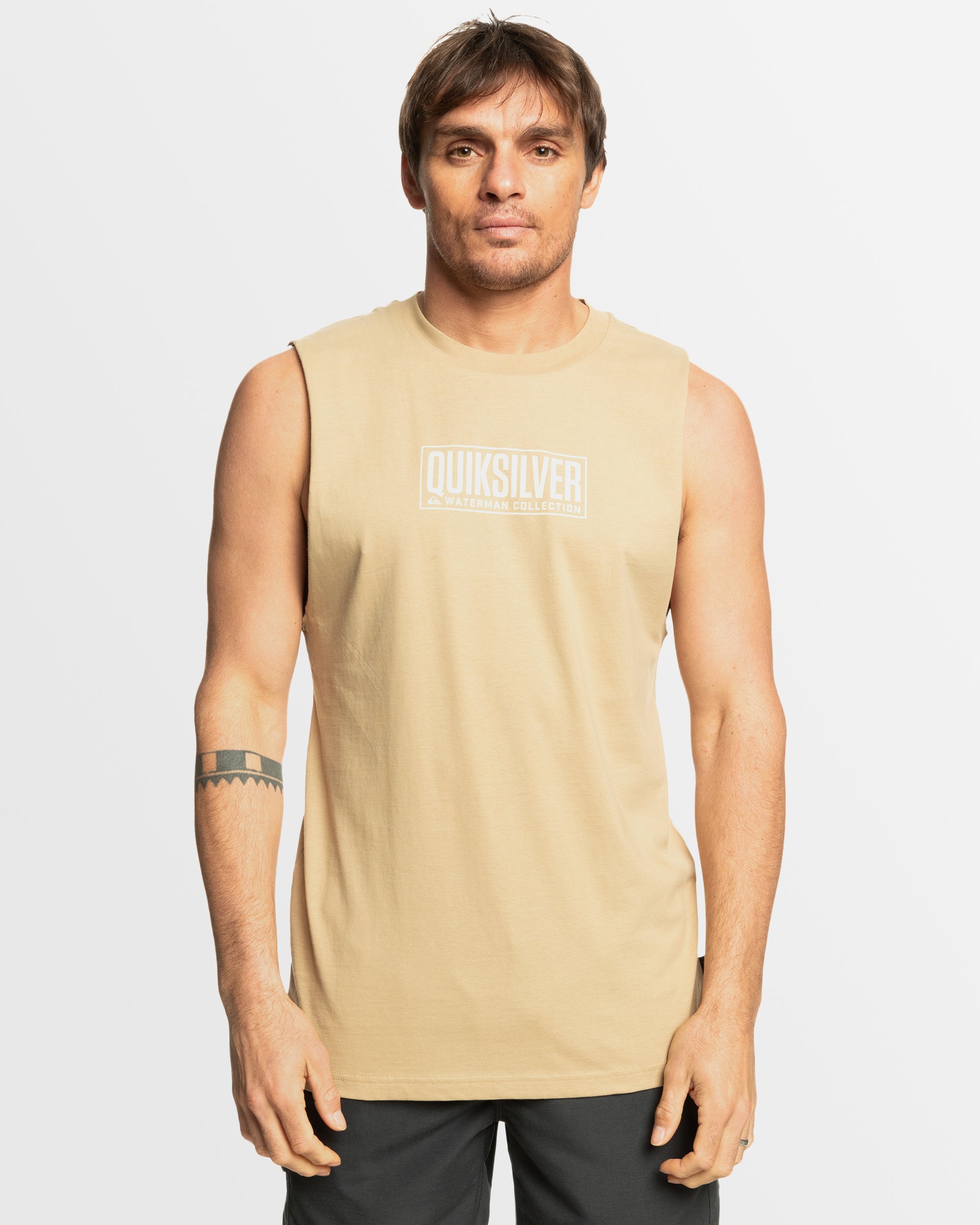 QUIKSILVER Mens Bold Logo Muscle