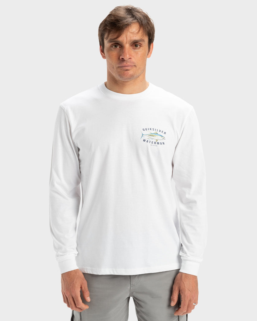 Mens Yellow Fins Long Sleeve T-Shirt