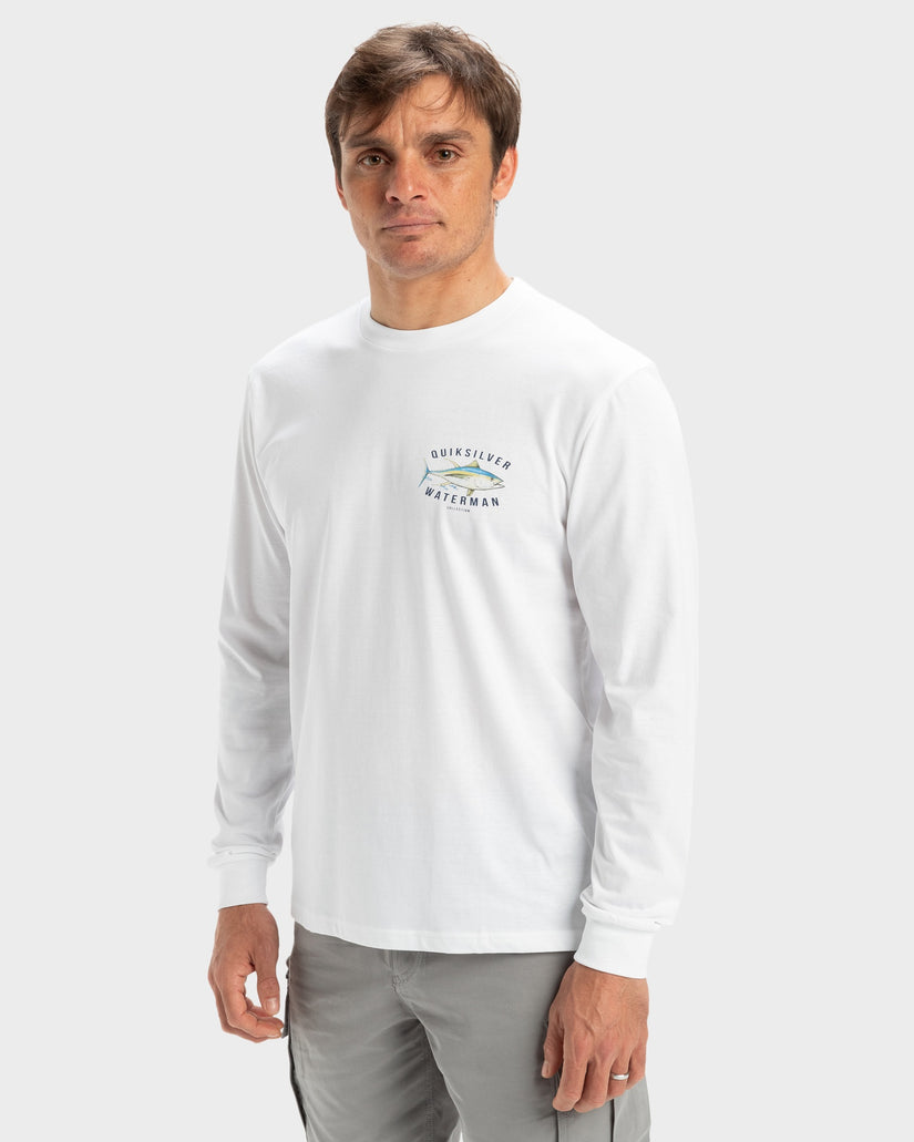 Mens Yellow Fins Long Sleeve T-Shirt