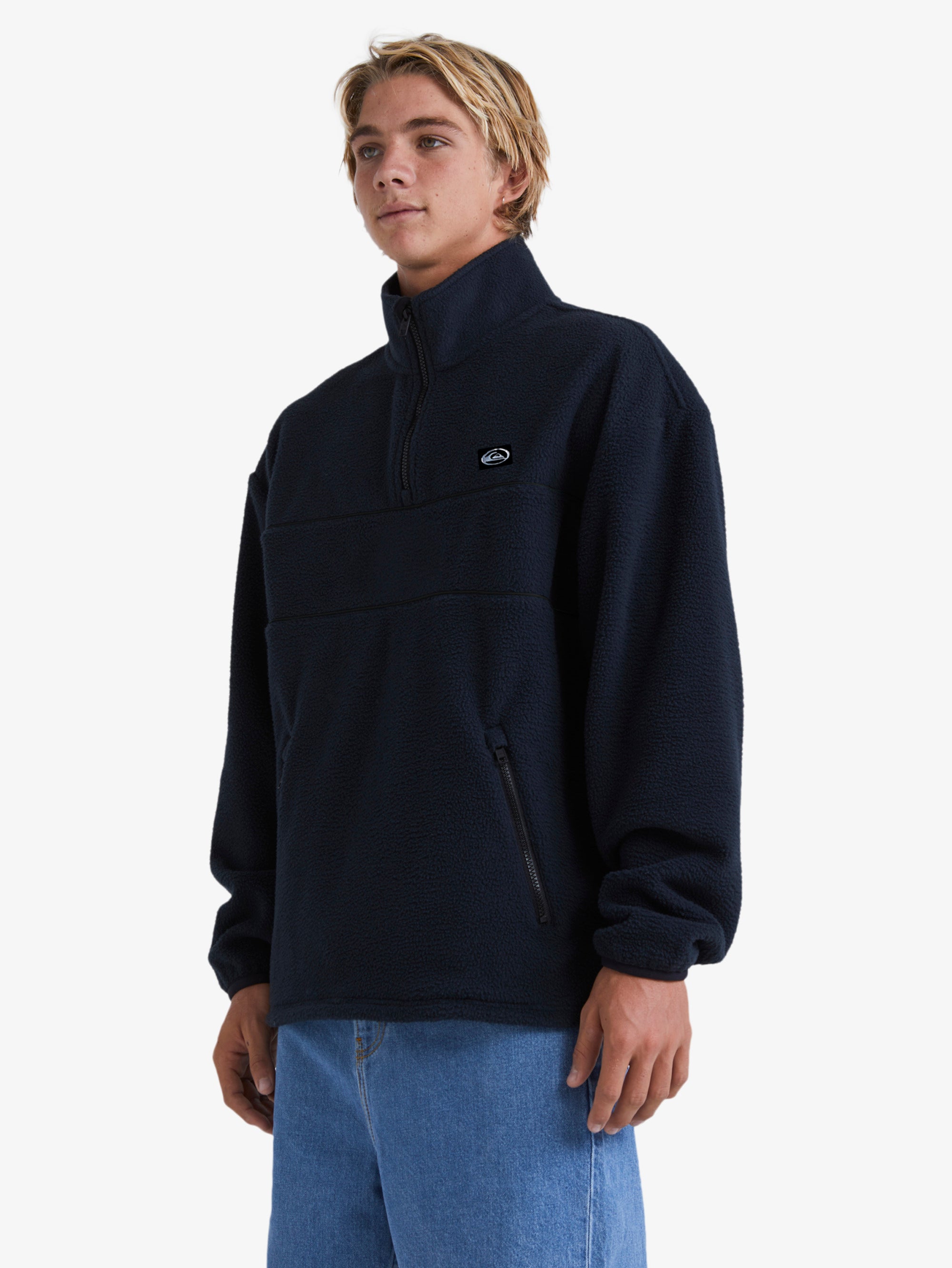 Half zip sherpa sweatshirt best sale