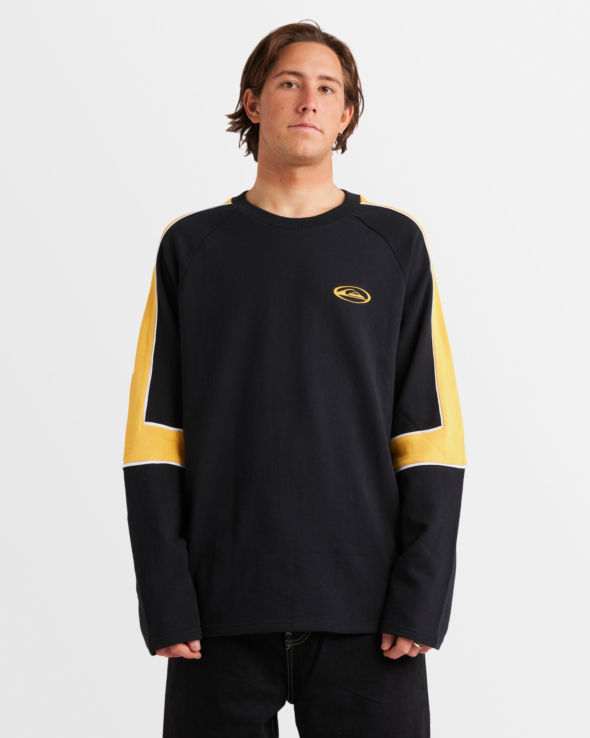 QUIKSILVER Mens Saturn Panel Crew Neck Sweatshirt