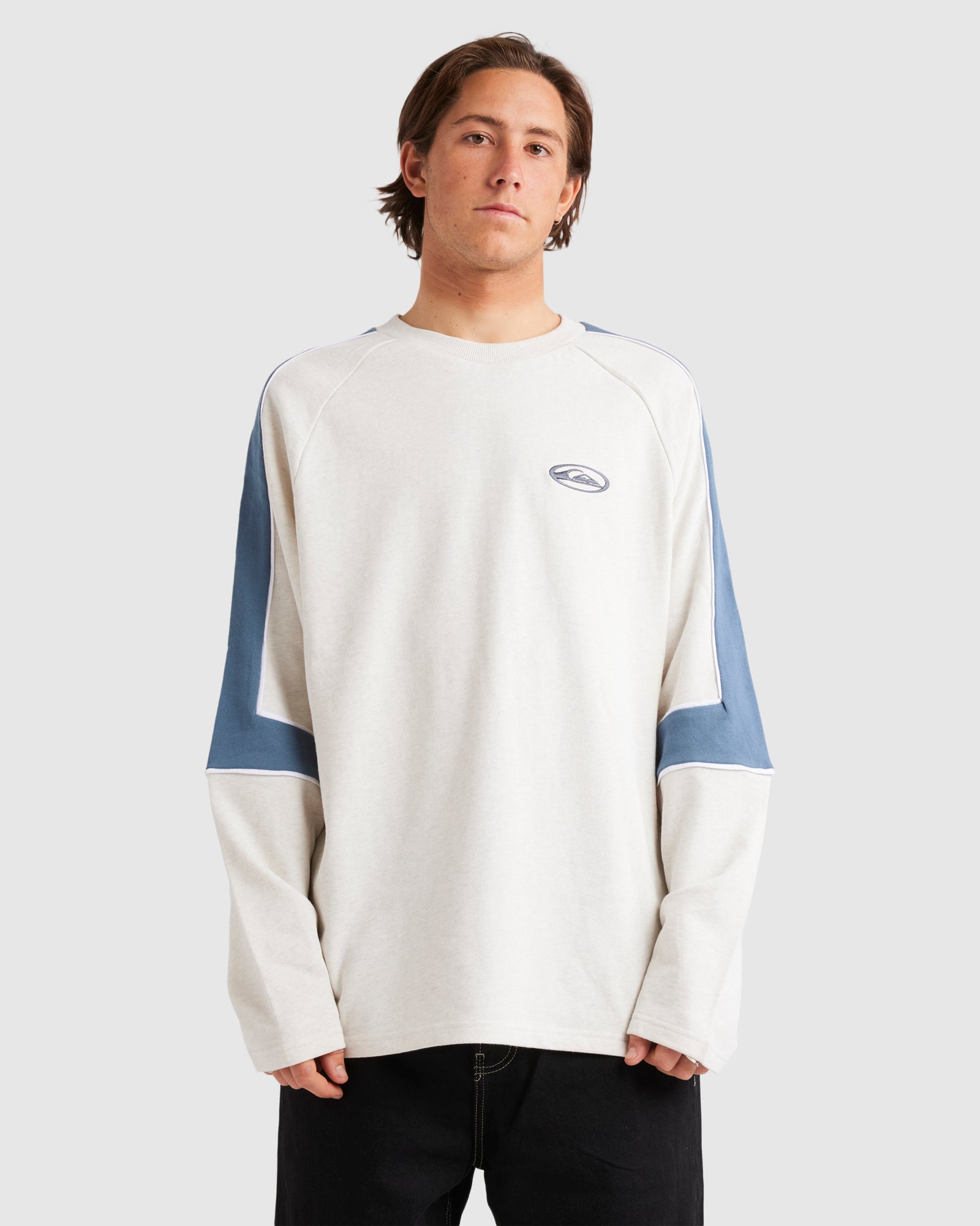 QUIKSILVER Mens Saturn Panel Crew Neck Sweatshirt